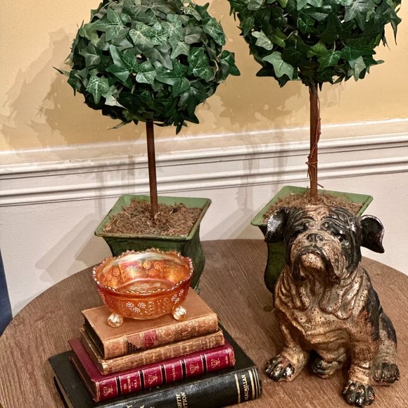 Vintage Fenton Carnival Glass "Butterfly And Berry" Footed Bowl - Picture 13 of 14